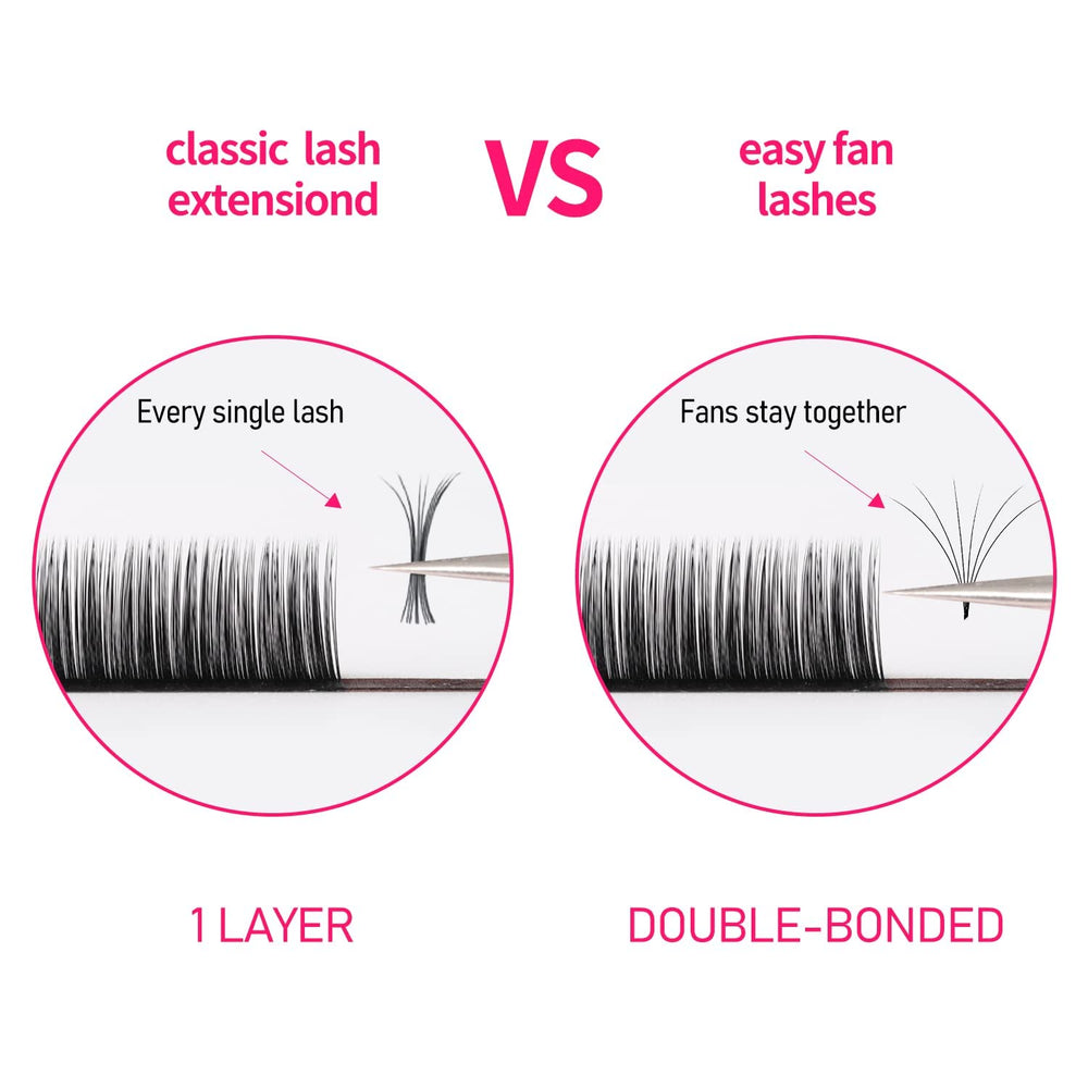 VEYES INC Matte black Korean PBT lashes feel soft and natural