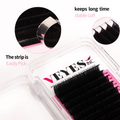 VEYES INC premium silk matte black lashes for soft, realistic lash lines