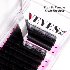 VEYES INC lashes with long-lasting stable curvature
