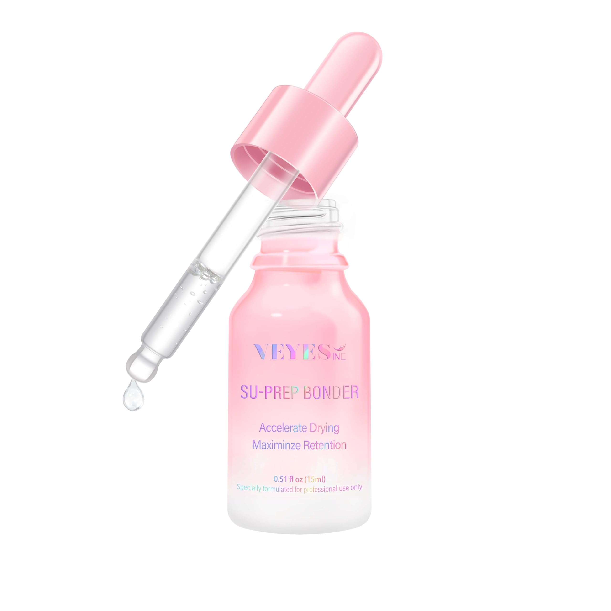 VEYES INC Super Lash Bonder bottle closeup highlighting quick hold