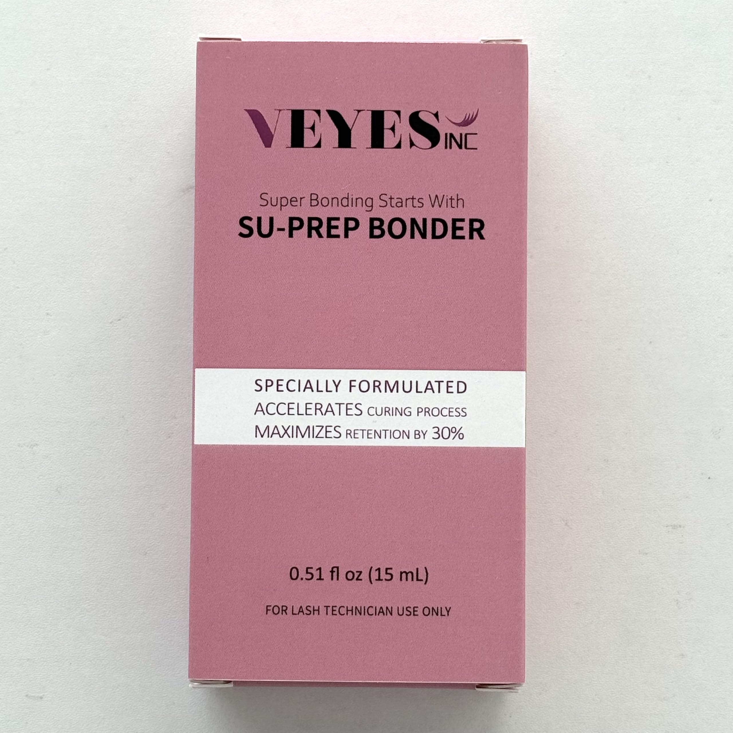 Retention boost with VEYES INC Super Lash Bonder during lash service