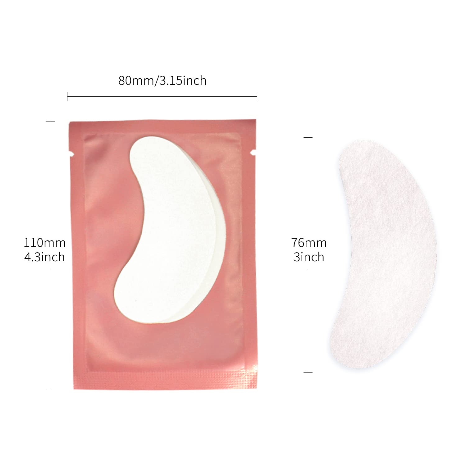 VEYES INC under-eye patches in pink hydrogel for salon use