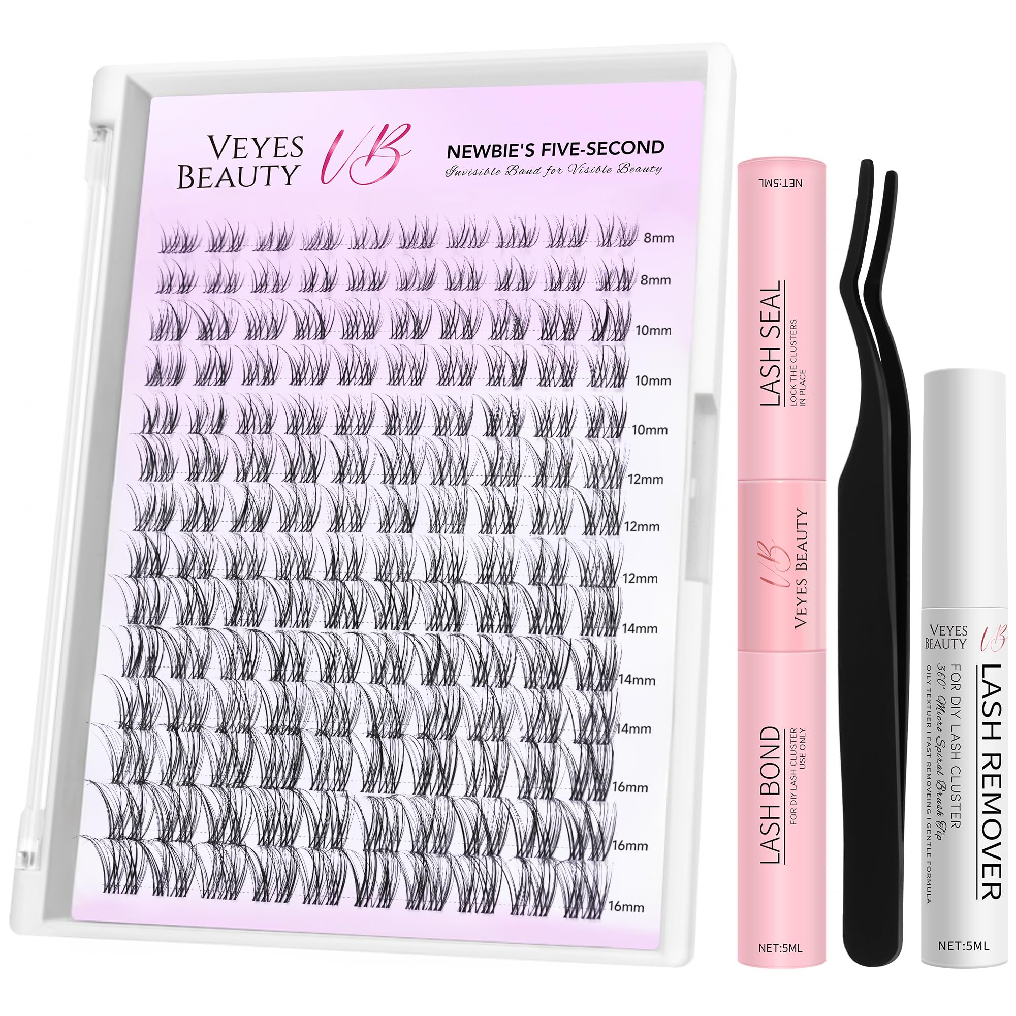 VEYESBEAUTY Aliva cluster lashes tray for quick, customizable at-home lash looks.