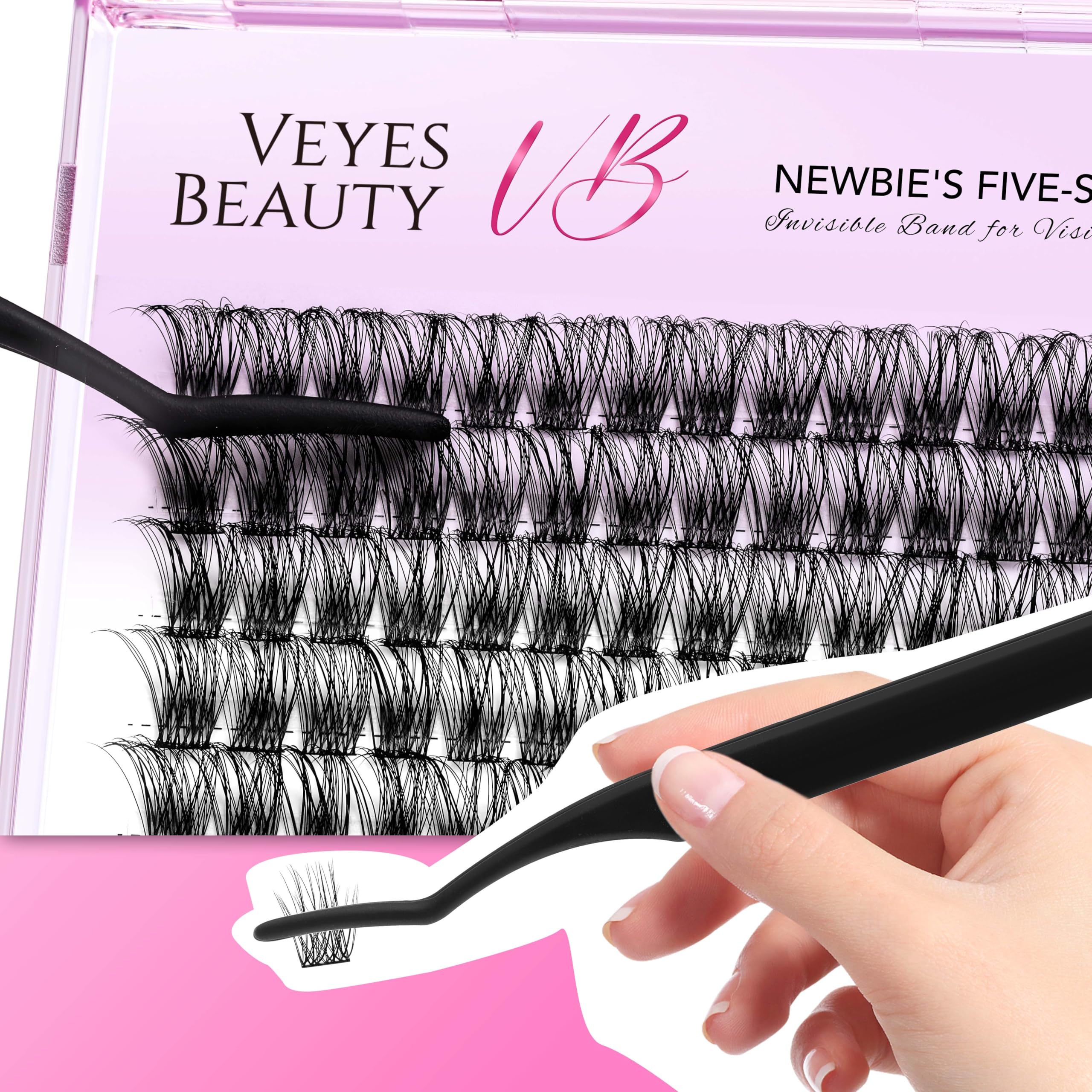 VEYESBEAUTY boldeye 10mm lash tray supports versatile, beginner-friendly styling.