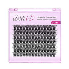 VEYESBEAUTY Boldeye 14mm lashes close-up showing bold, long-lasting wispy effect