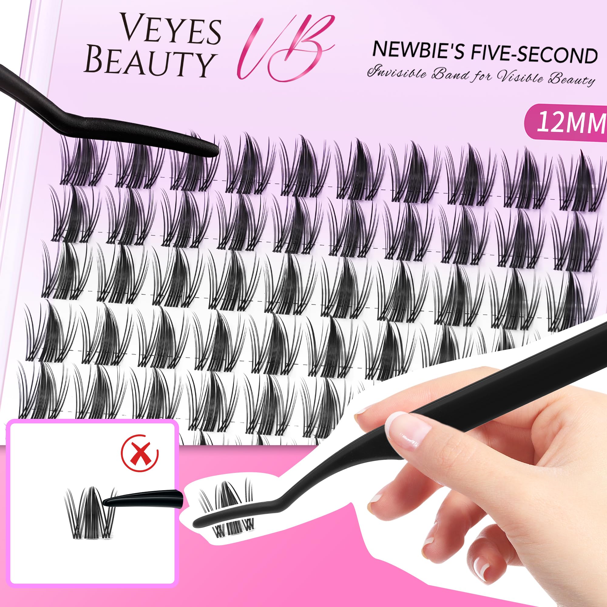 VEYESBEAUTY DIY lash tray enables reuse and customization.