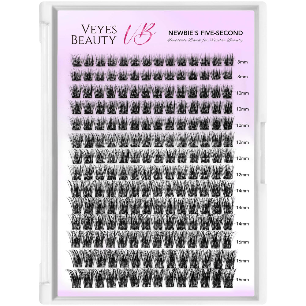 VEYESBEAUTY Dreamy cluster lashes made from soft, lightweight fibers for comfort.
