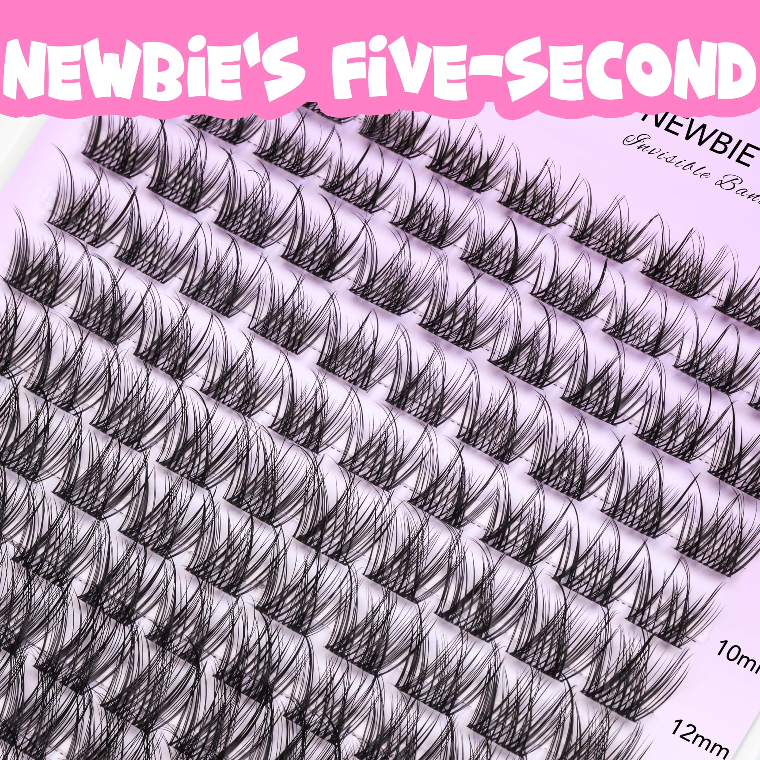 VEYESBEAUTY five-second application clusters simplify DIY lash extensions.