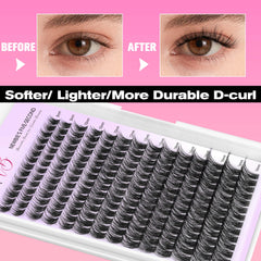 VEYESBEAUTY Fluffy Cluster Lashes offer soft texture and fuller eyes