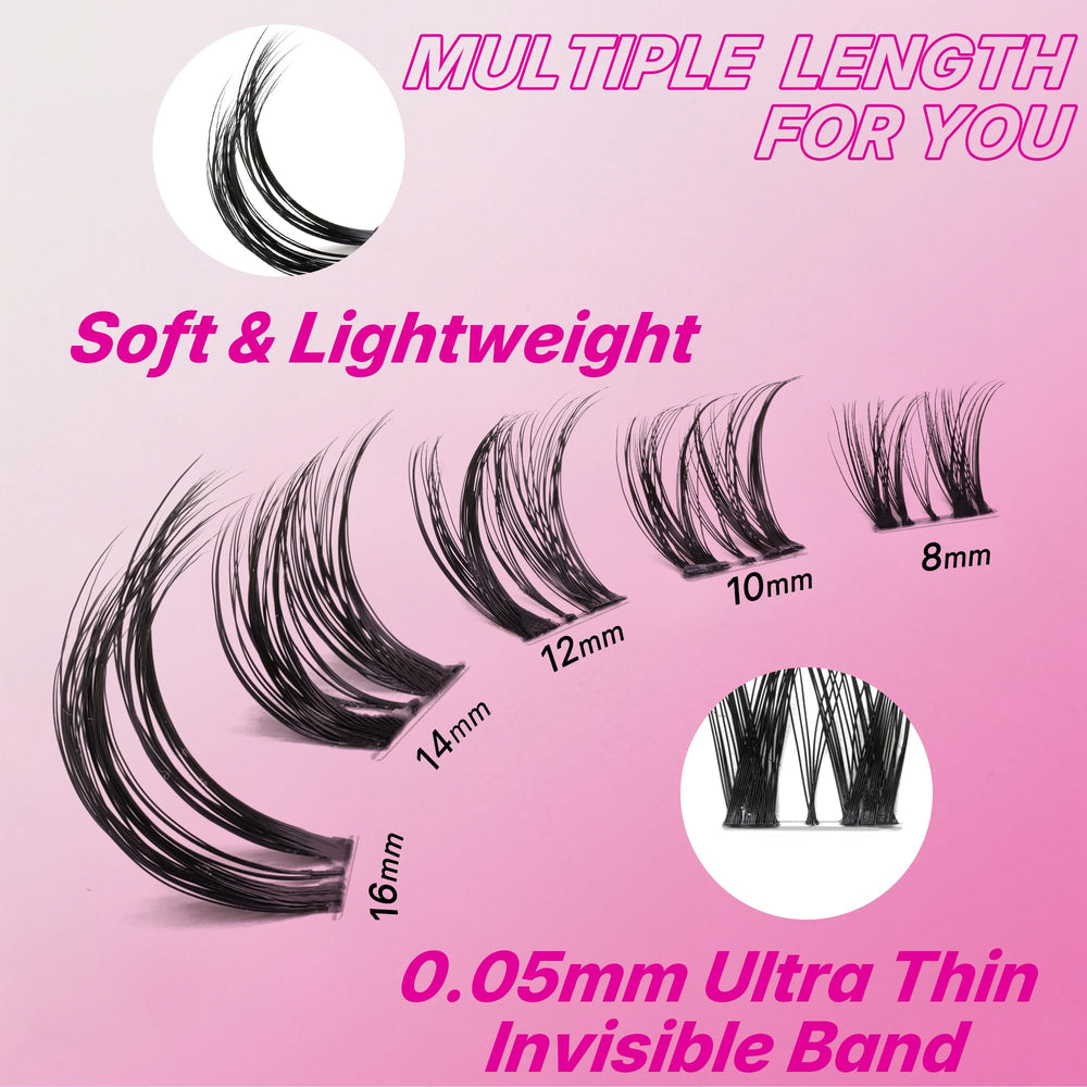 VEYESBEAUTY Handmade PBT fibers feel soft and comfortable on natural lashes.