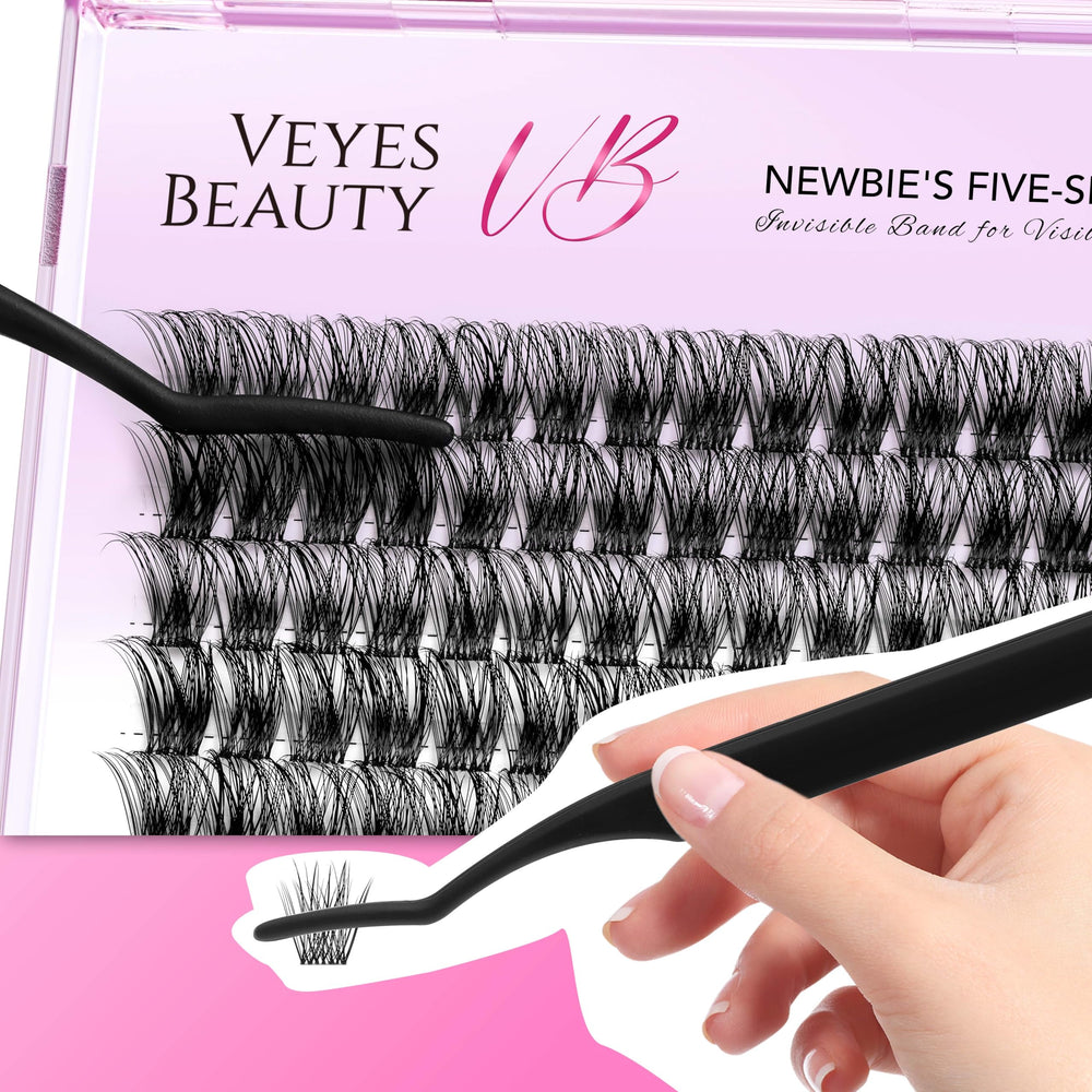 VEYESBEAUTY applicator-usage tip image shows easy tool-assisted placement