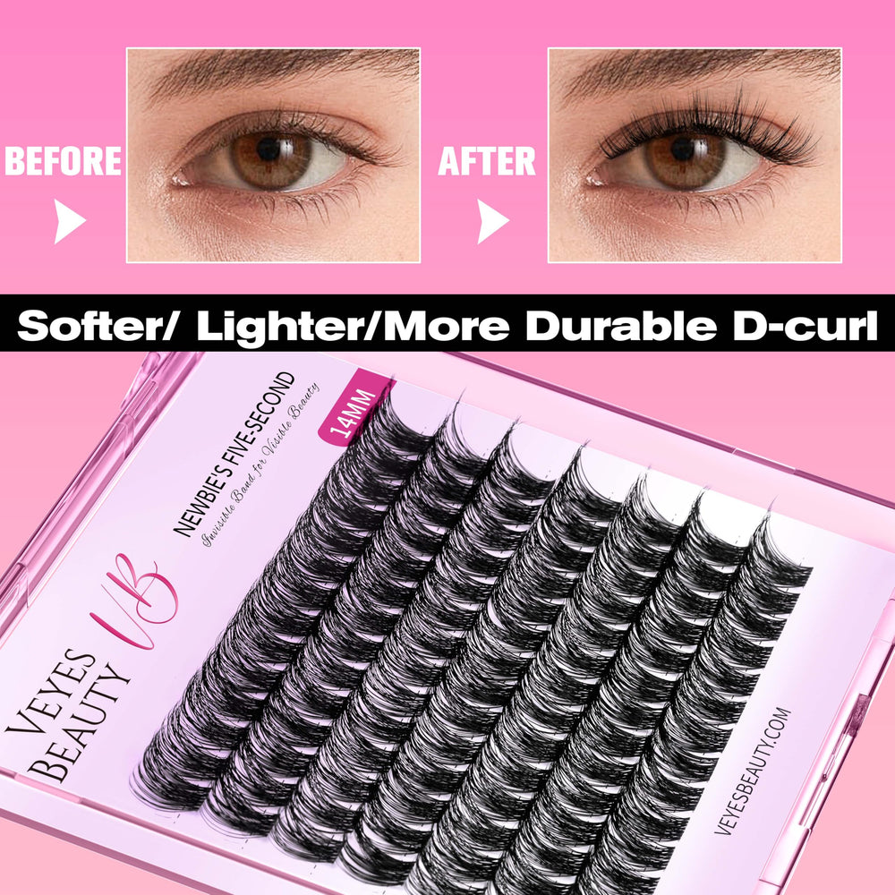 VEYESBEAUTY lash-bond-and-sealer tutorial image emphasizes waterproof wear and longevity