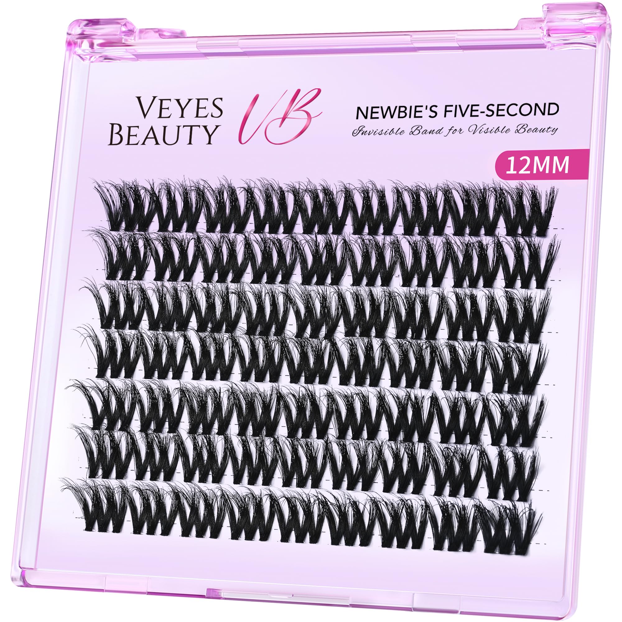 VEYESBEAUTY lash clusters with a 3D layered fluffy look for natural fullness