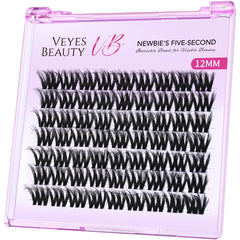 VEYESBEAUTY lash clusters with a 3D layered fluffy look for natural fullness