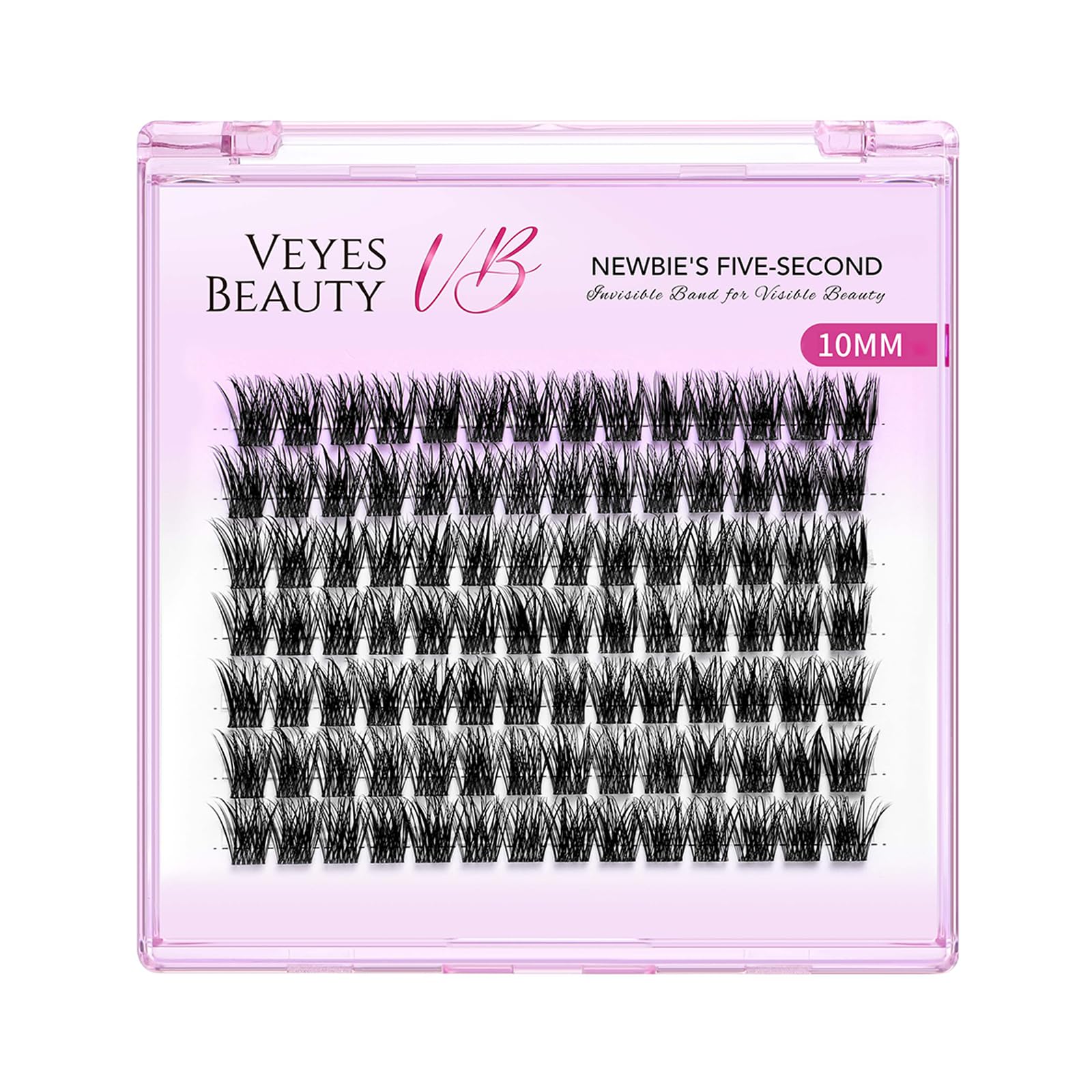 VEYESBEAUTY lash clusters band detail shows thinner, softer bands for comfortable wear