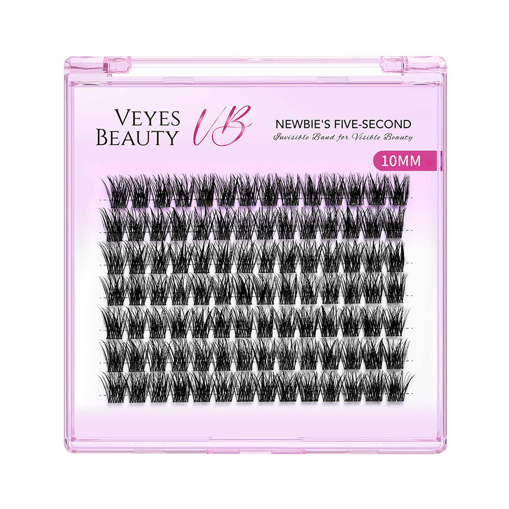 VEYESBEAUTY lash clusters band detail shows thinner, softer bands for comfortable wear