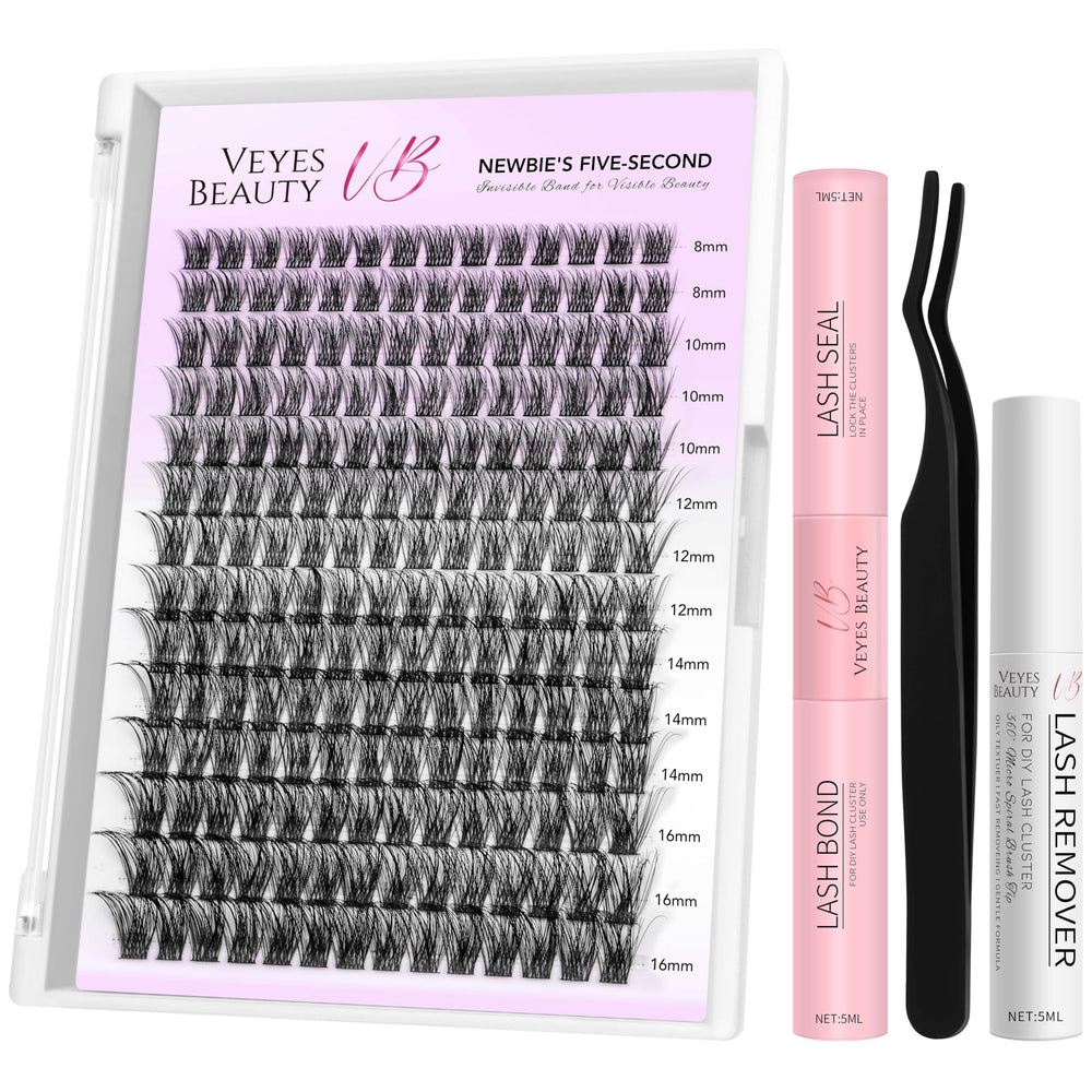 VEYESBEAUTY lash clusters band — lightweight, natural look for daily wear.