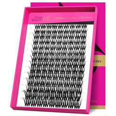 VEYESBEAUTY lash clusters fluffy extensions deliver voluminous, wispy lashes for all-day wear.