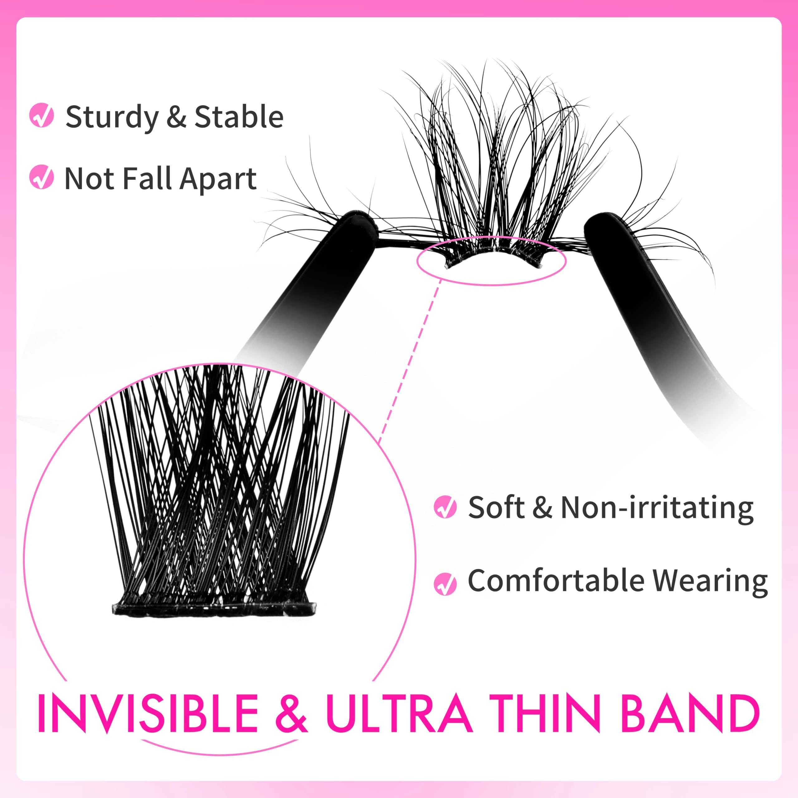 VEYESBEAUTY lash clusters kit easy application for a newbie-friendly lash look