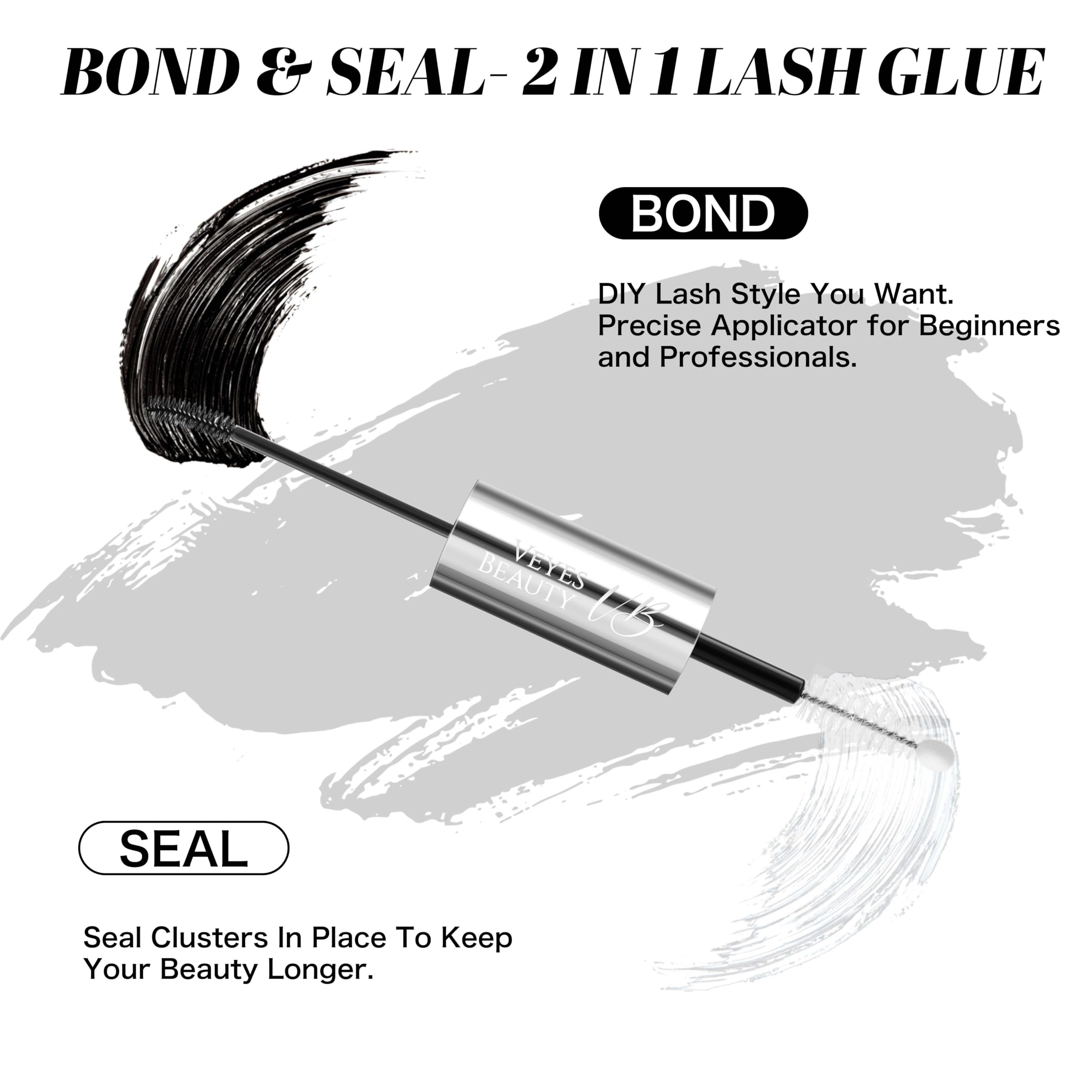 VEYESBEAUTY Lash Seal protective layer guarding grafted lashes for longer retention.