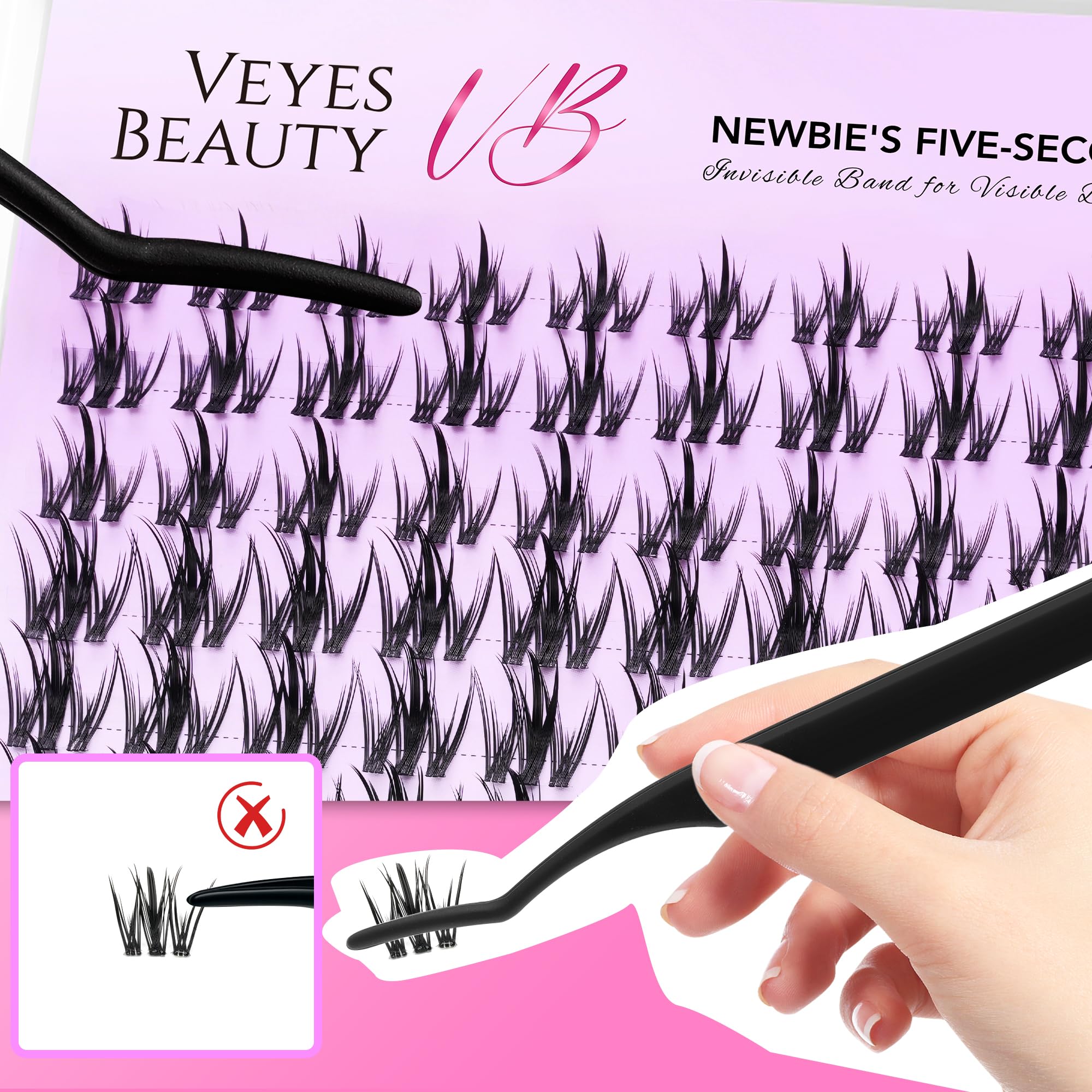 VEYESBEAUTY lash sealer closeup illustrating water-resistant sealing for longer wear.