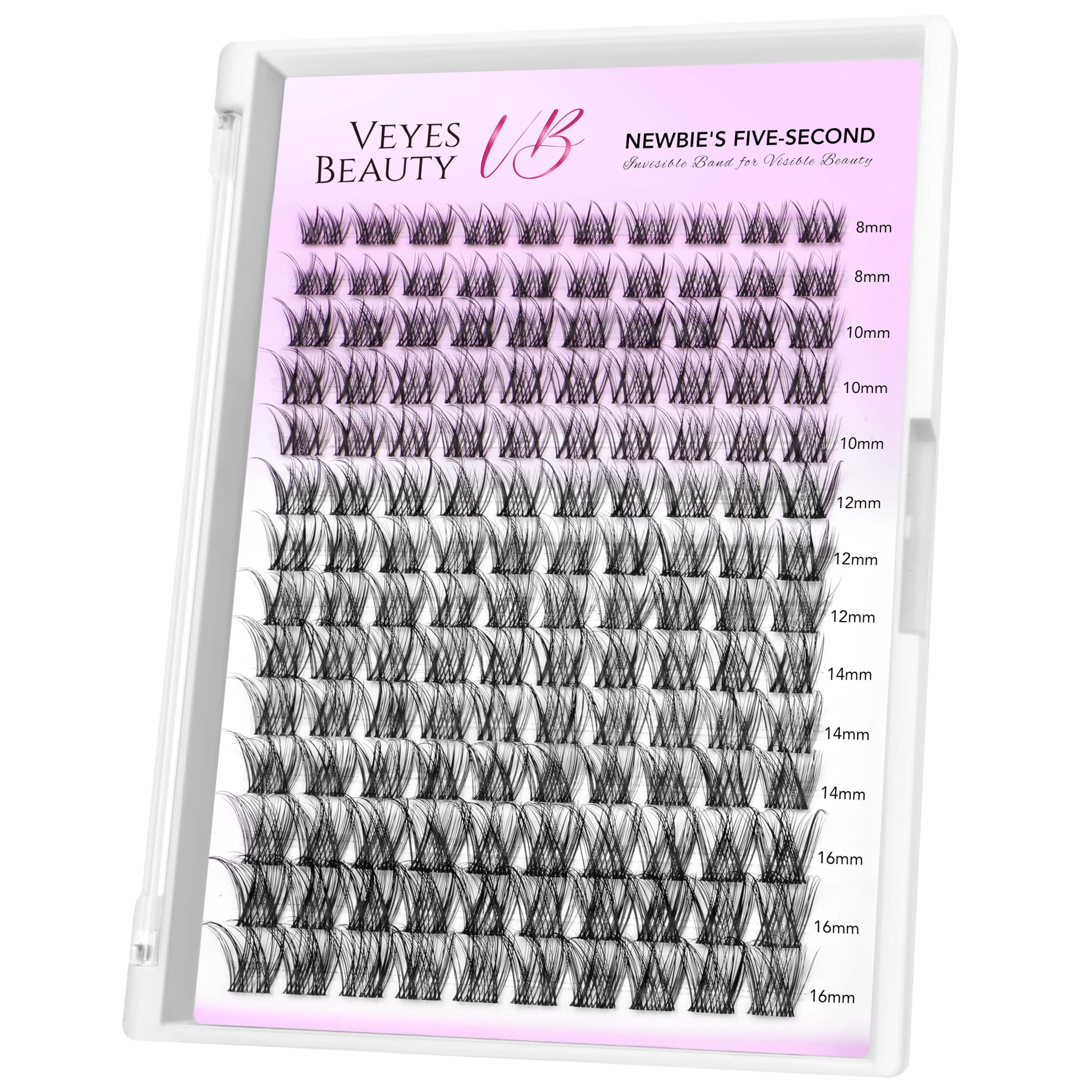 VEYESBEAUTY LuxeBold cluster lashes offer comfortable volume and natural blend.