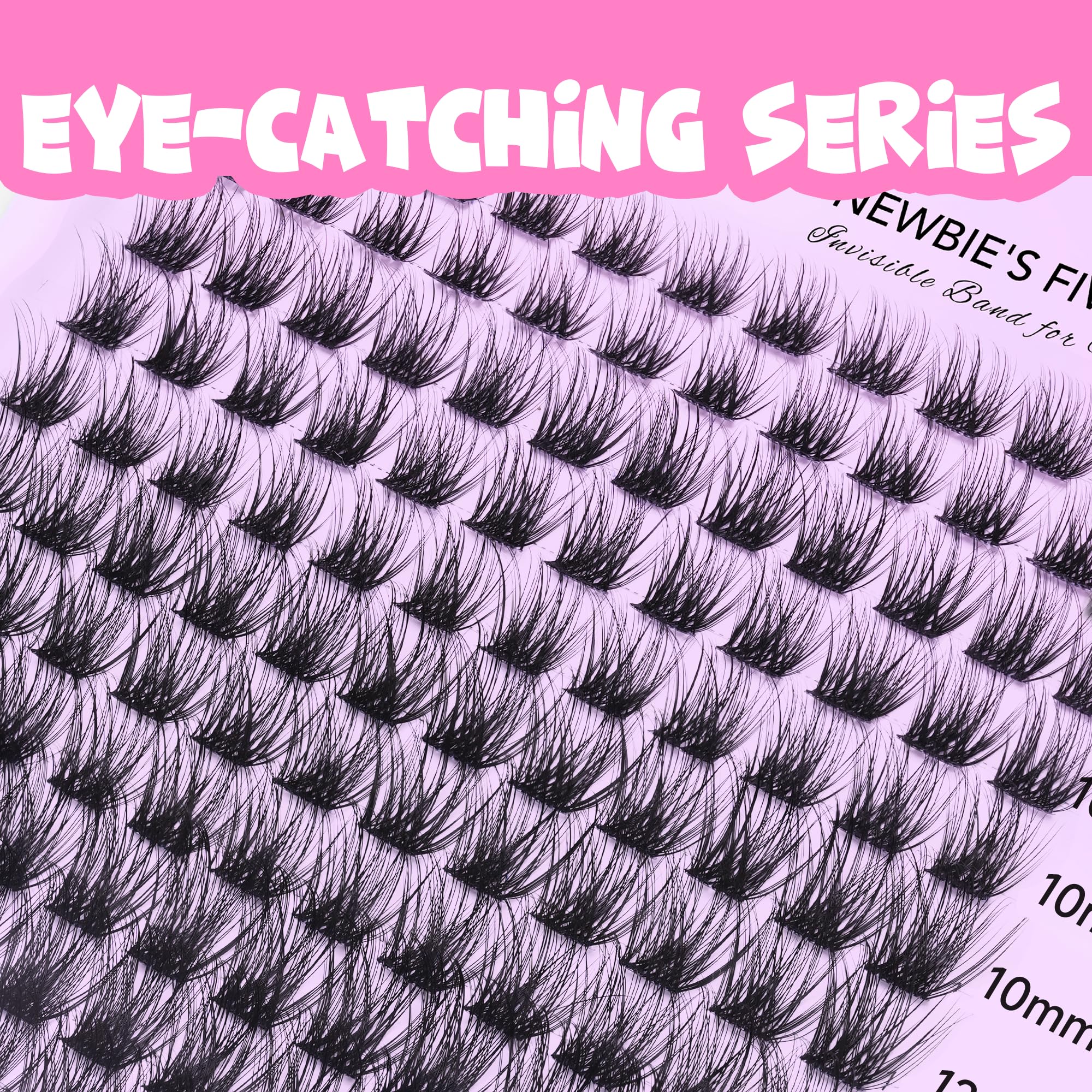 VEYESBEAUTY Newbie five-second clusters enable quick, beginner-friendly lash layouts.