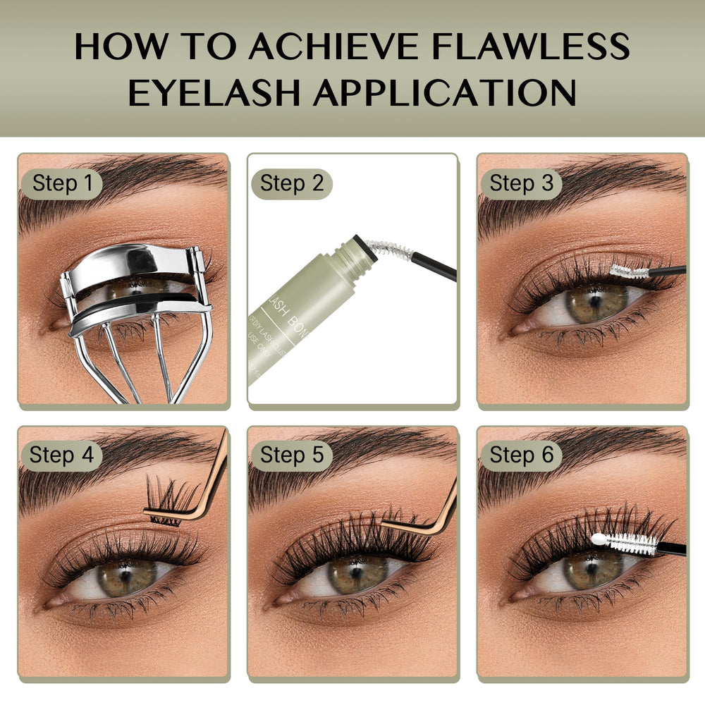 VEYESBEAUTY gentle, non-irritating formula protects natural lashes.