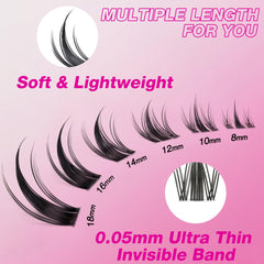 VEYESBEAUTY handmade PBT fibers create fluffy, lightweight lashes.
