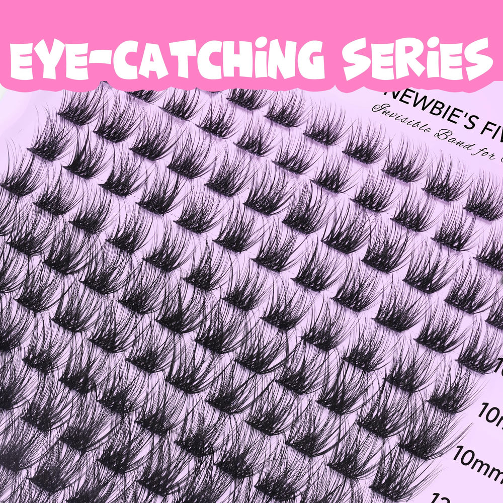 VEYESBEAUTY Siren cluster bands close-up shows thin soft bands for comfortable wear.