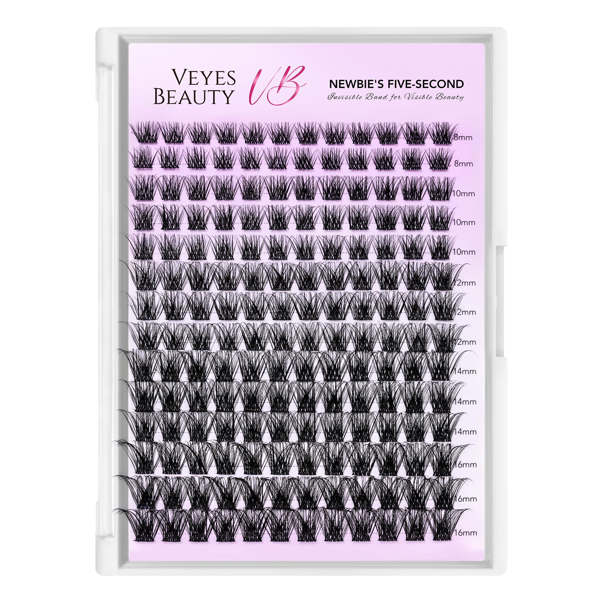 VEYESBEAUTY Siren mixed-length tray allows customizable volume with ease.