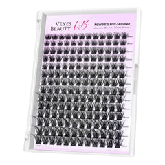 VEYESBEAUTY Siren cluster lashes tray for customizable volume and easy DIY application.