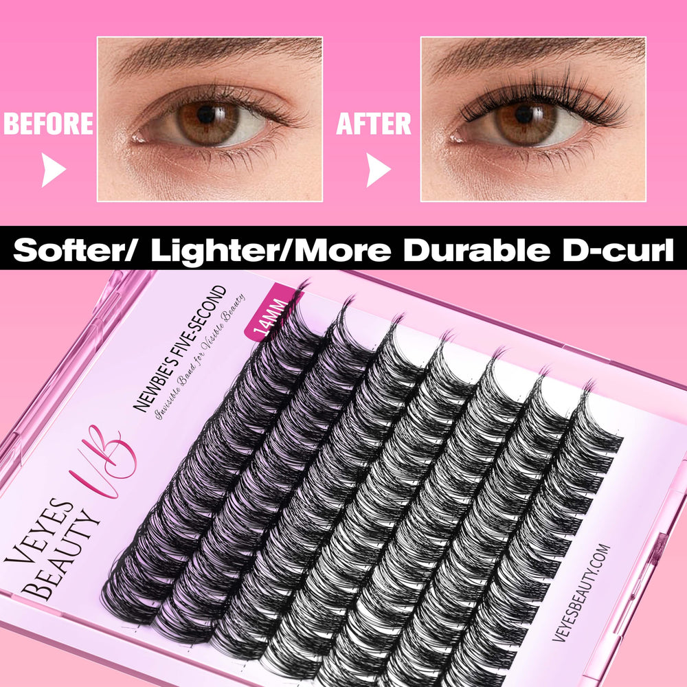 VEYESBEAUTY soft PBT fibers highlight light fluffy lash finish