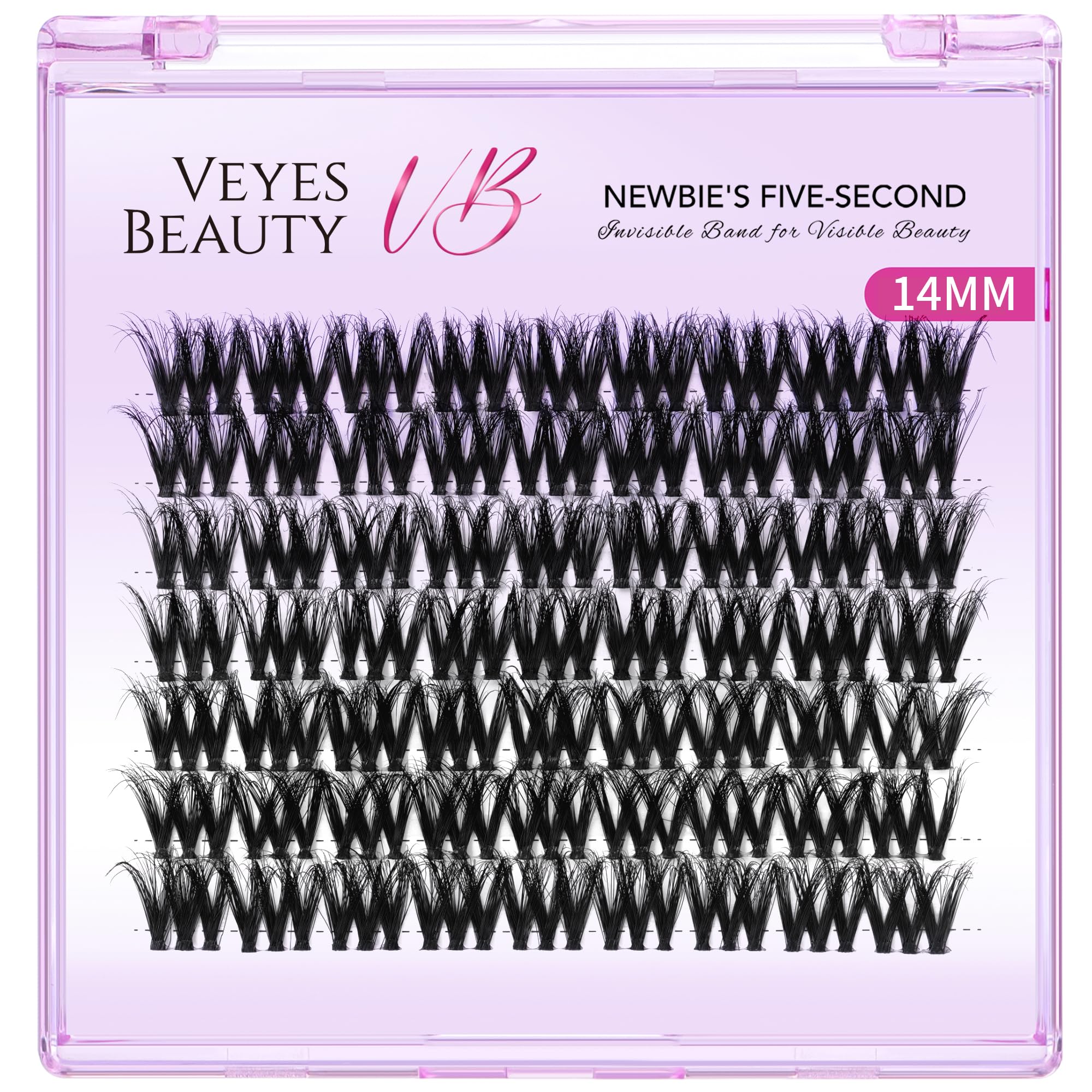 VEYESBEAUTY VBmuse 3D layered lashes with wispy look.