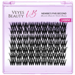 VEYESBEAUTY VBmuse 3D layered lashes with wispy look.