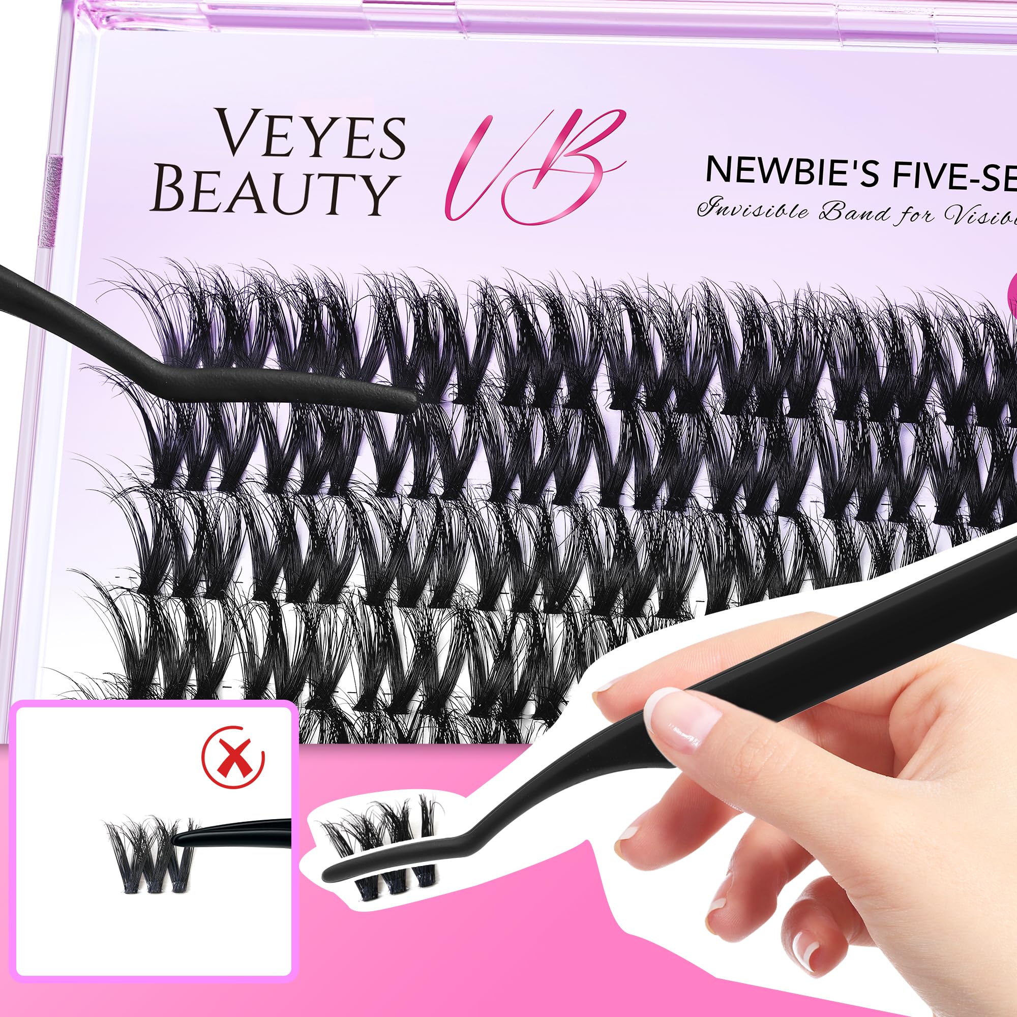 VEYESBEAUTY VBmuse 14mm lashes ideal for daily glamour.