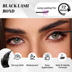 VEYESBEAUTY Waterproof lash adhesive designed to withstand sweat and humidity.