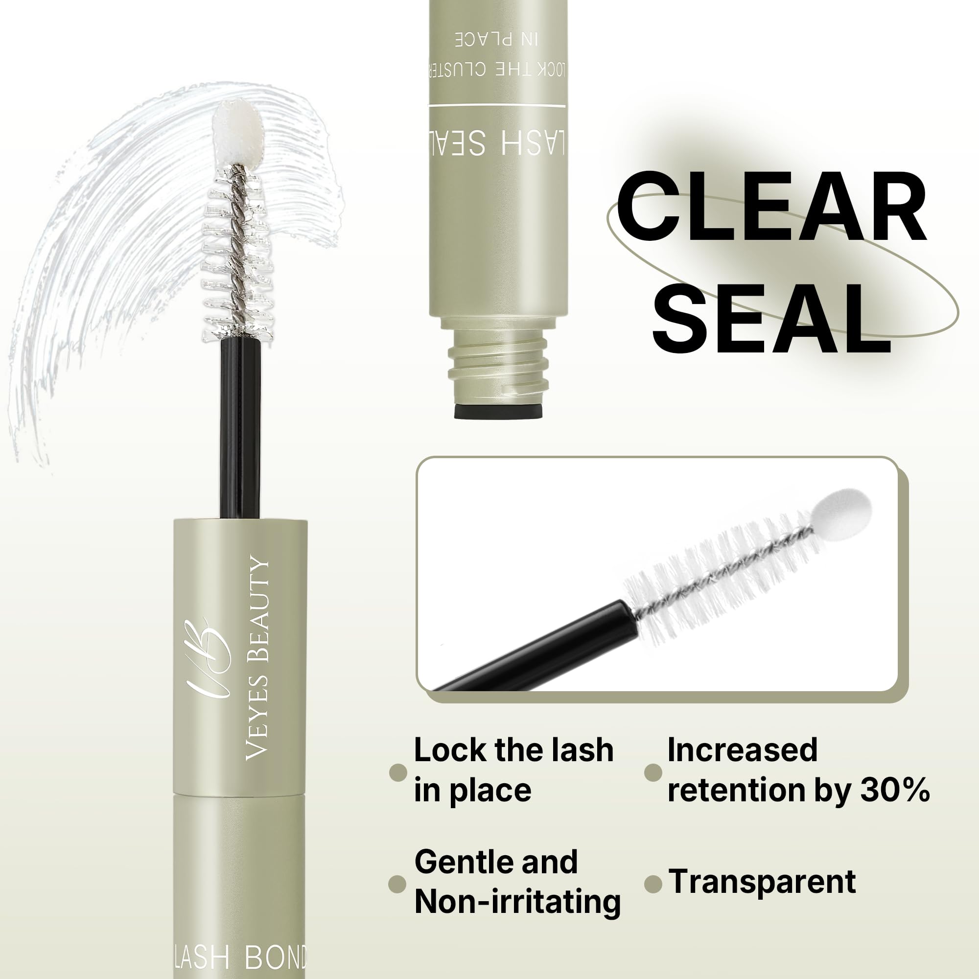 VEYESBEAUTY waterproof adhesive withstands sweat for long-lasting wear.