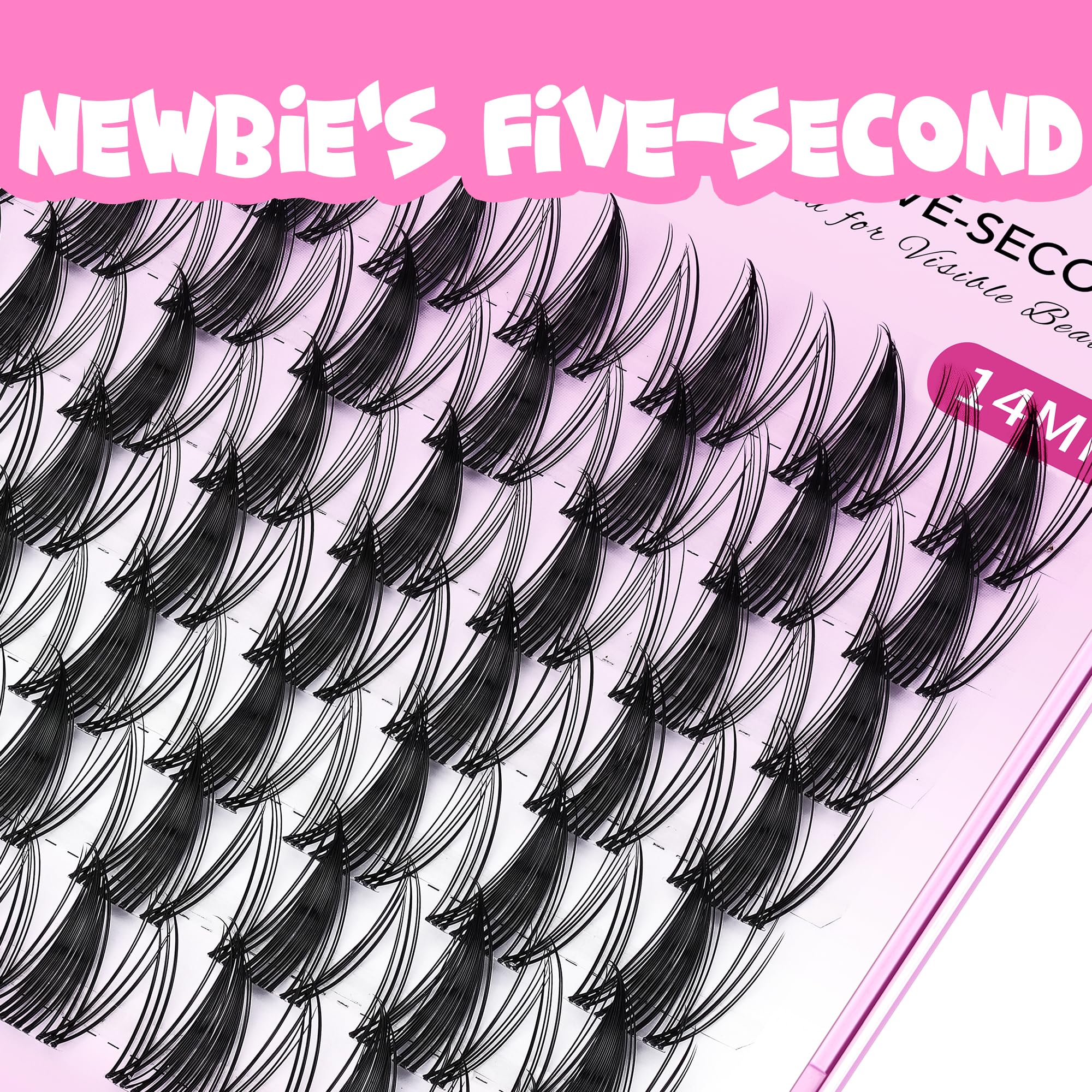 VEYESBEAUTY wispy cluster fibers soft and comfortable for daily wear.
