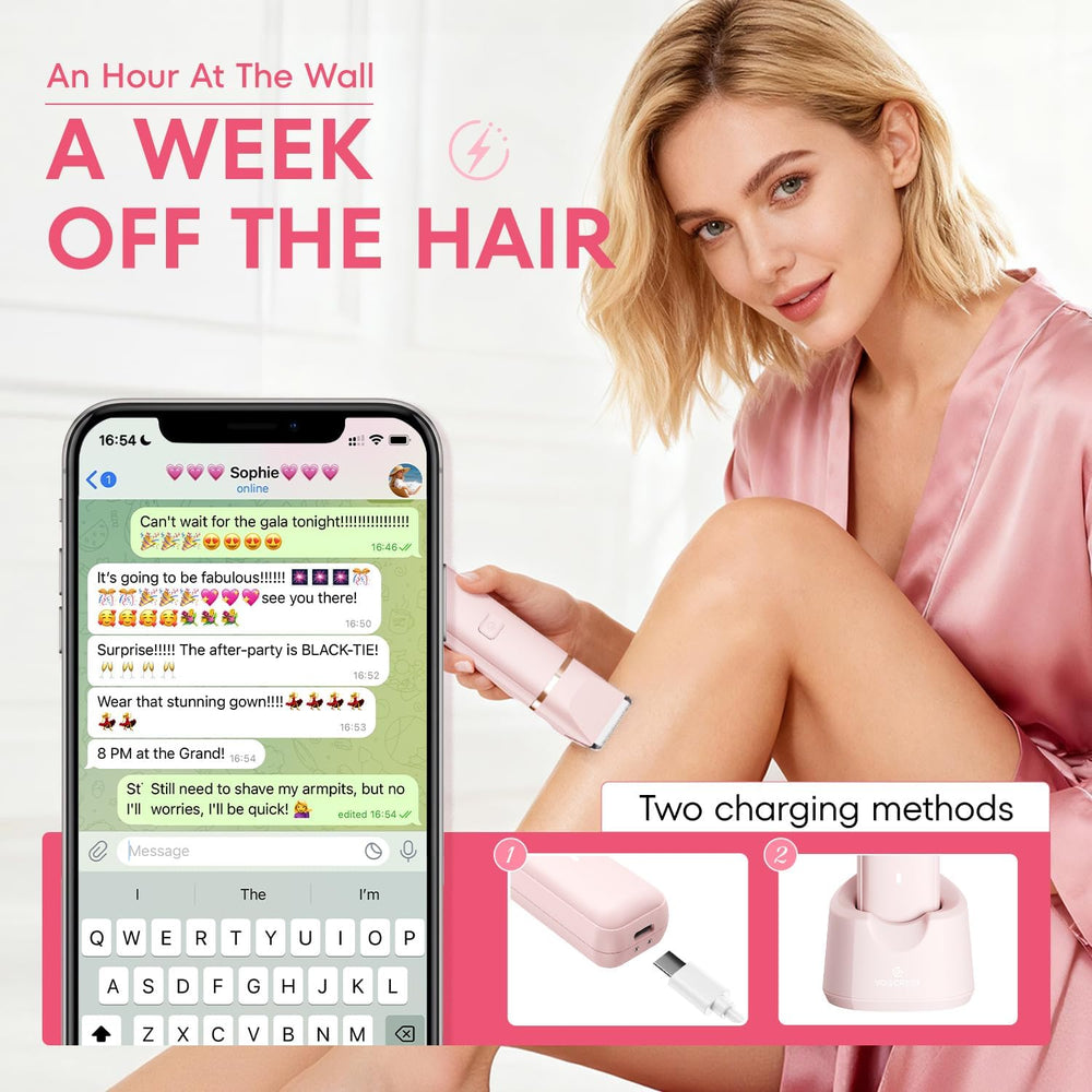 VG VOGCREST bikini trimmer charging dock included for cordless grooming