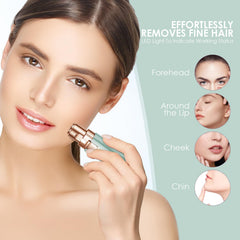 VG VOGCREST Eyebrow Trimmer close-up showing skin-safe blades for gentle use.