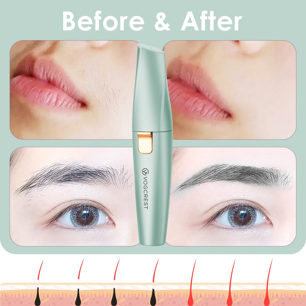 VG VOGCREST Eyebrow Trimmer charges via USB for easy power on the go.