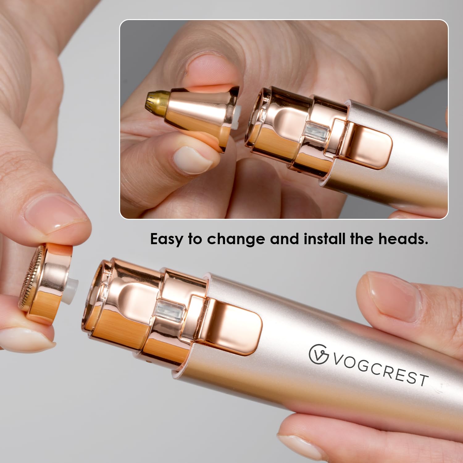 VG VOGCREST OEM-quality replacement heads display authenticity and reliable performance.