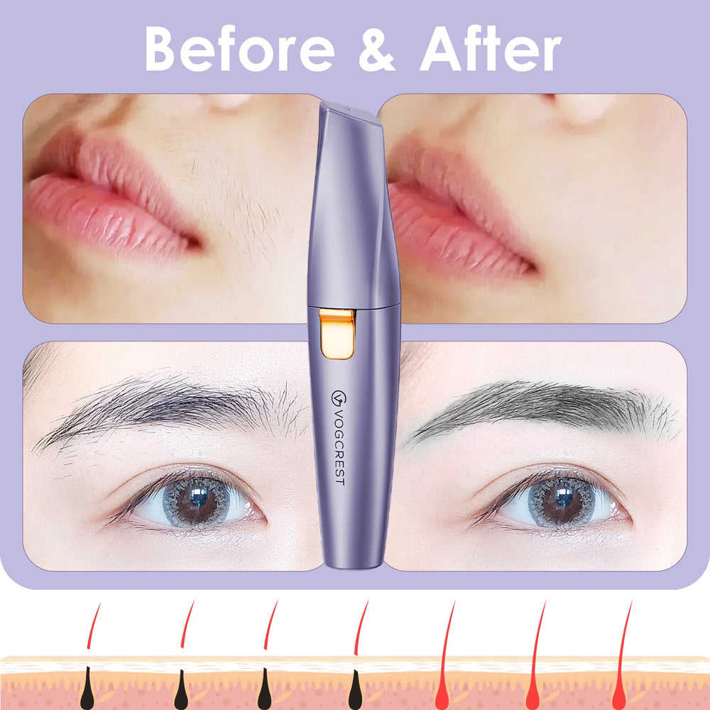 VG VOGCREST solar purple compact razor enhances makeup prep.