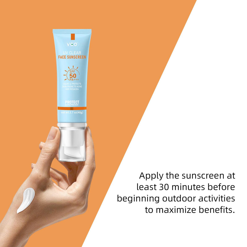 VGO Clear sunscreen demonstrates 80-minute water resistance during activity.
