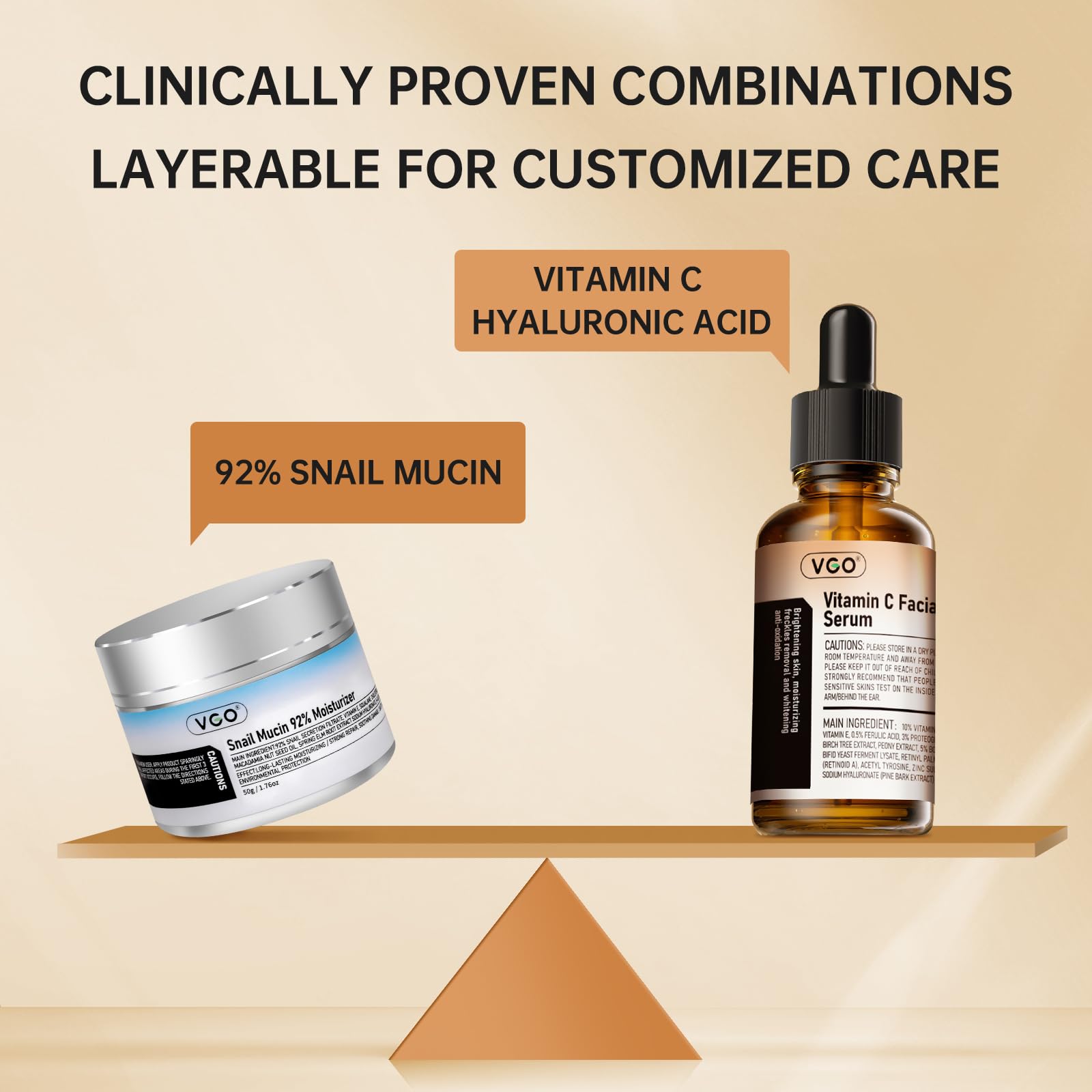 VGO moisturizer texture close-up reveals creamy non-greasy hydration.