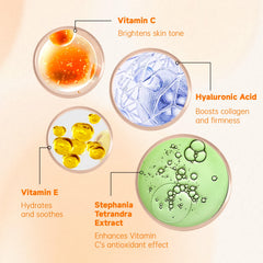 VGO Vitamin C Serum with hyaluronic acid for plump, hydrated skin.