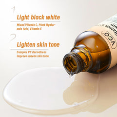 VGO Vitamin C Serum texture shown for a smooth, lightweight application.