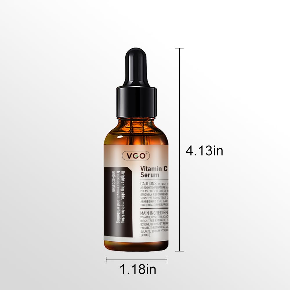 Cuidado facial diario con VGO Vitamina C serum, cuidado ligero y eficaz.