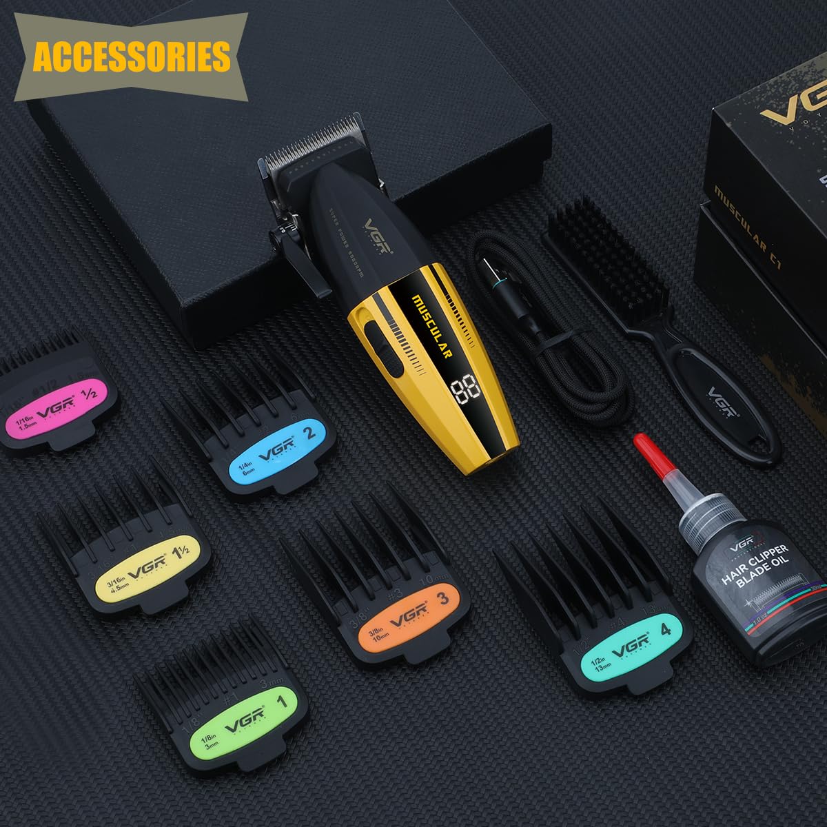 VGR 285 gift-ready pack highlights premium grooming present.